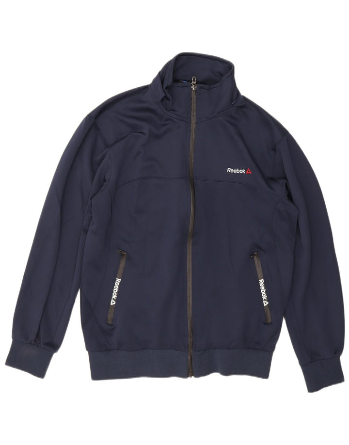 Ανδρική φόρμα Reebok Top Jacket 2XL Navy Blue Polyester