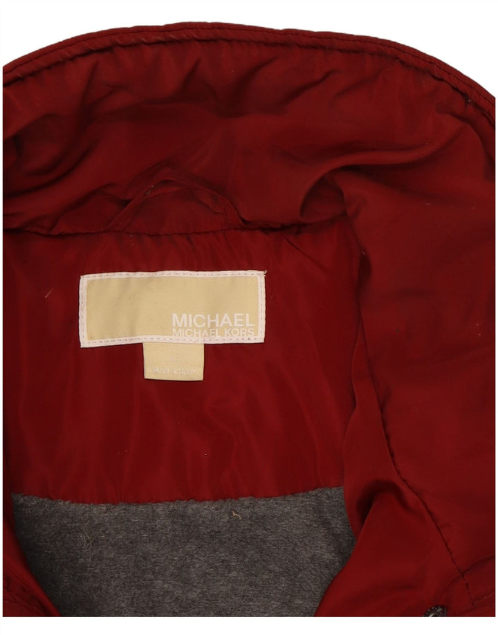 MICHAEL KORS Γυναικείο Military Quilted Jacket UK 14 Medium Red