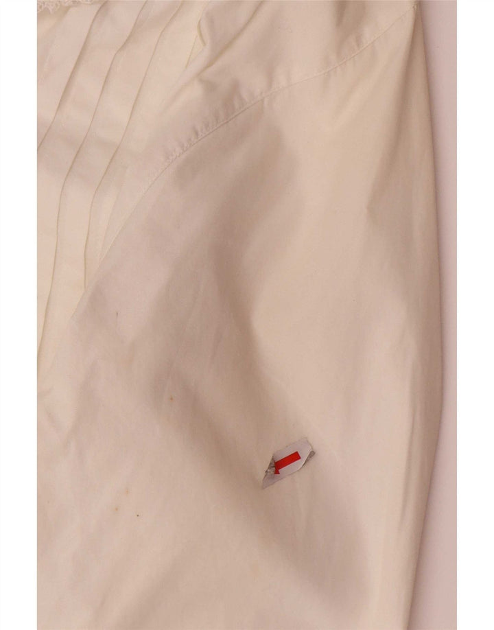 Benetton γυναικείο σμόκιν πουκάμισο UK 12 Medium White