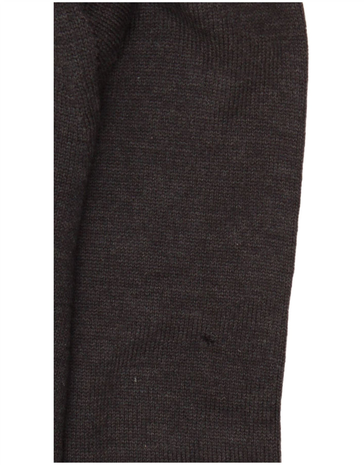 Pringle γυναικείο πουλόβερ ζακέτα μεγάλου μεγέθους IT 46, μαύρο μαλλί αρνιού