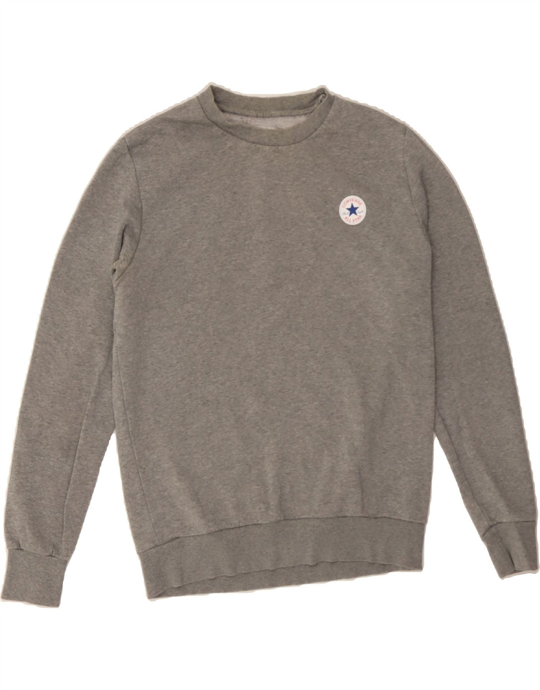 CONVERSE Mens Sweatshirt Jumper Small Grey Cotton Vintage Converse and Second-Hand Converse from Messina Hembry 