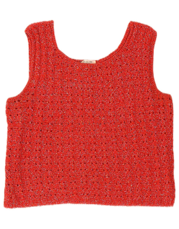 Valentino Γυναικεία Πλεκτή Μπλούζα Τοπ UK 12 Medium Red