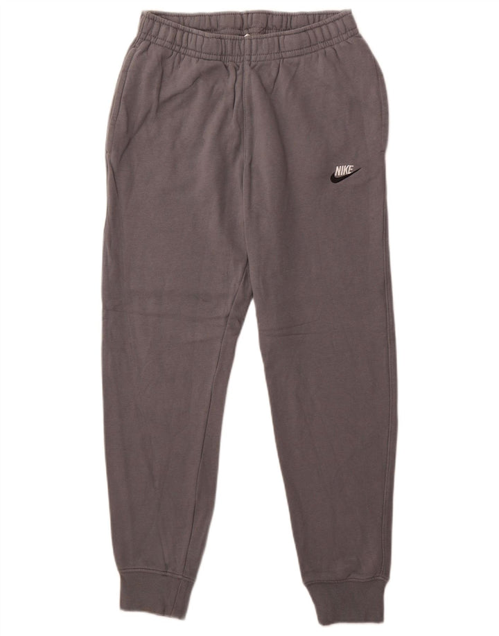 NIKE Mens Tracksuit Trousers Joggers Small  Grey Cotton