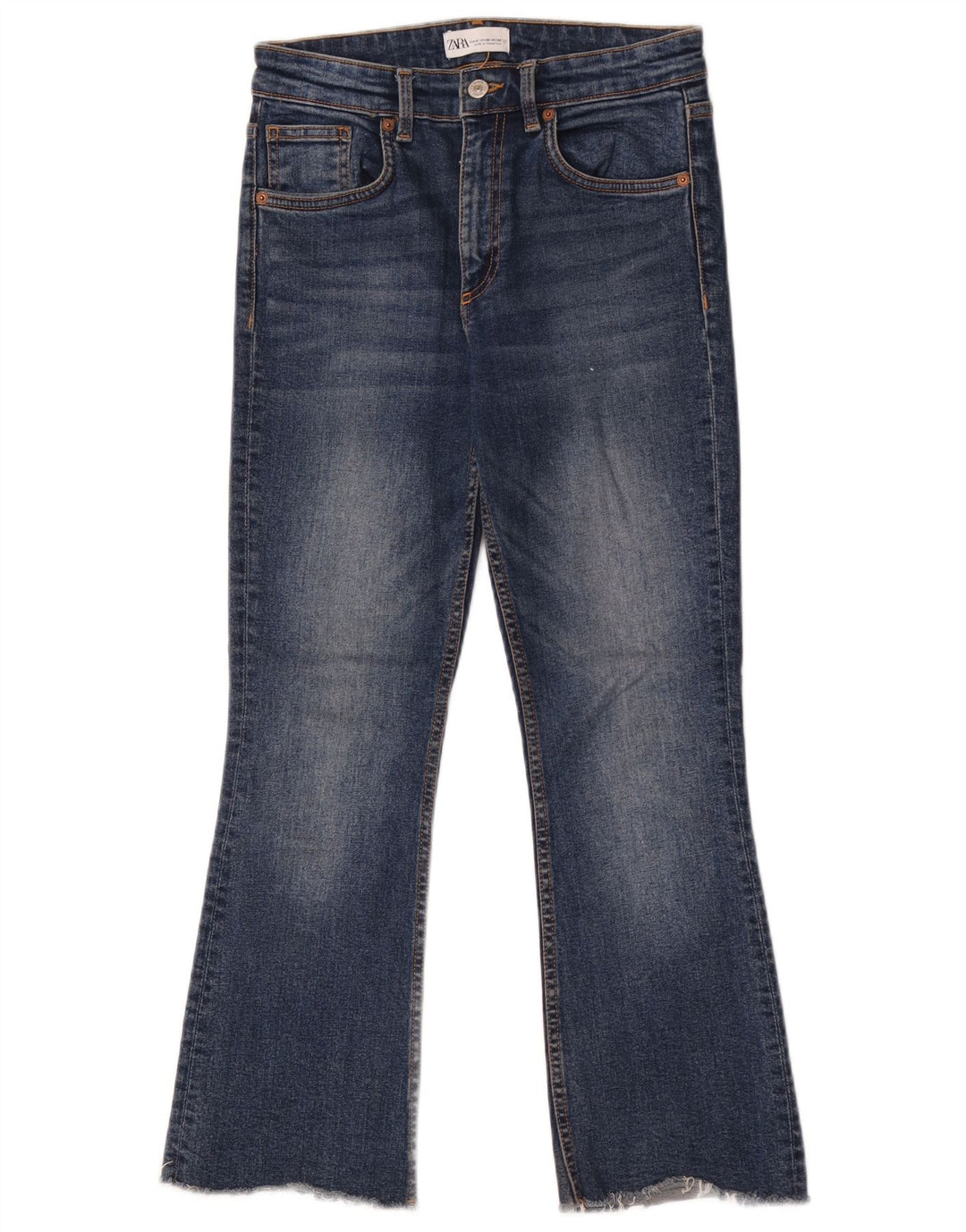 Zara Γυναικείο Τζιν μποτάκι EU 38 Small W28 L26 Μπλε βαμβακερό