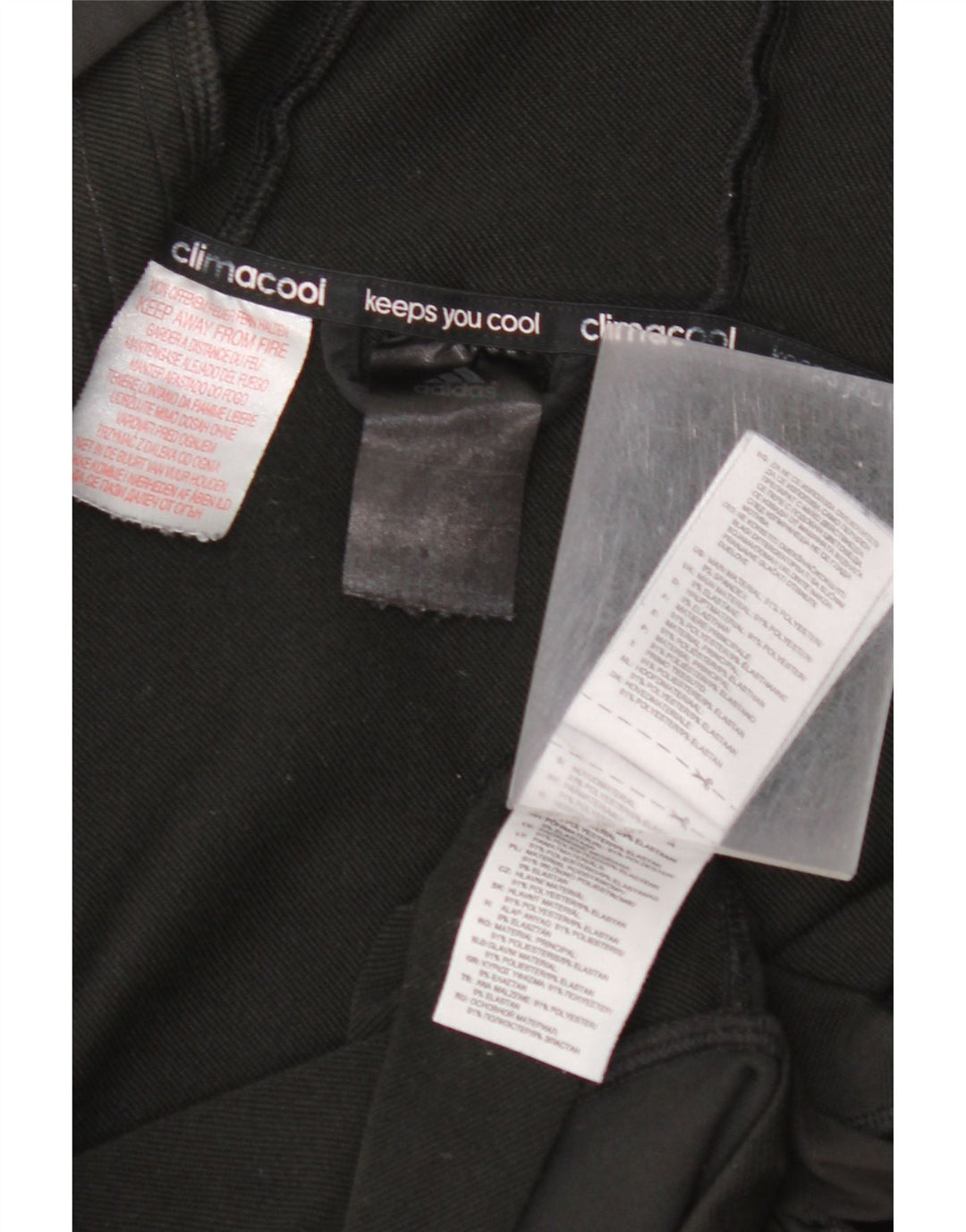 ADIDAS Girls Climacool Zip Hoodie πουλόβερ 11-12 ετών Μαύρο Πολυεστέρα