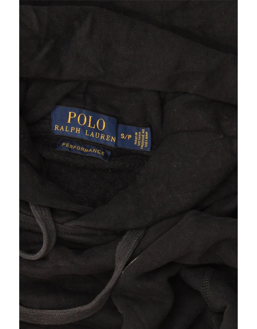 POLO RALPH LAUREN Γυναικείο άλμα με κουκούλα μεγάλου μεγέθους UK 10 Small Black