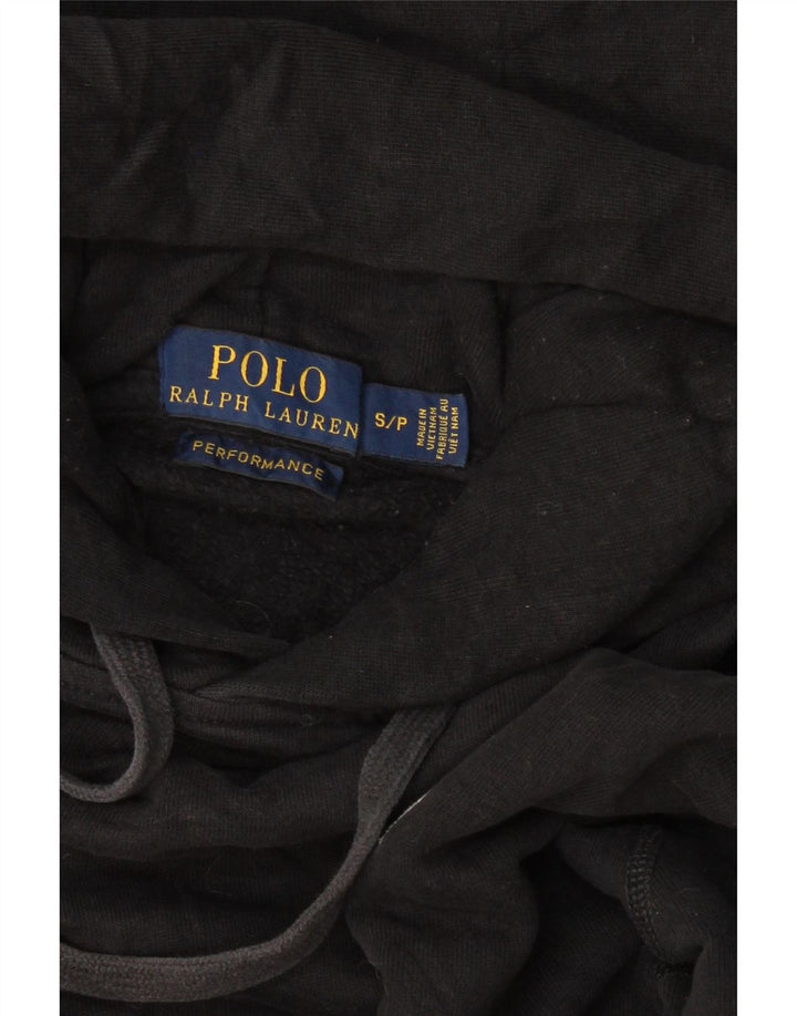 POLO RALPH LAUREN Γυναικείο άλμα με κουκούλα μεγάλου μεγέθους UK 10 Small Black