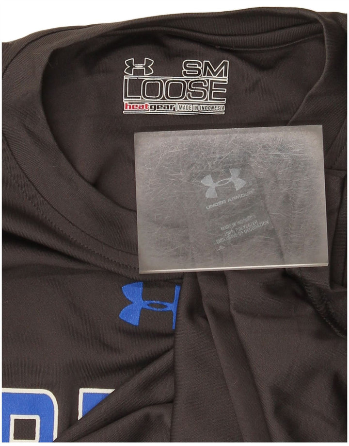 Under Armour Ανδρικό Heat Gear Graphic T-Shirt Top Small Grey Polyester