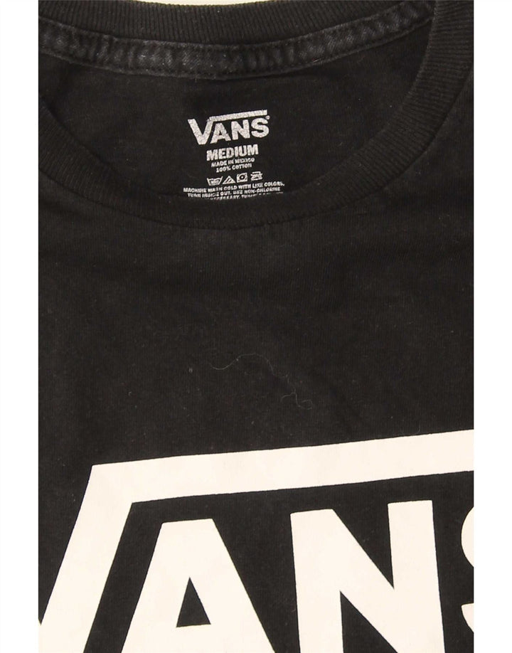 Ανδρικό γραφικό T-Shirt Vans Top Μεσαίο μαύρο βαμβακερό