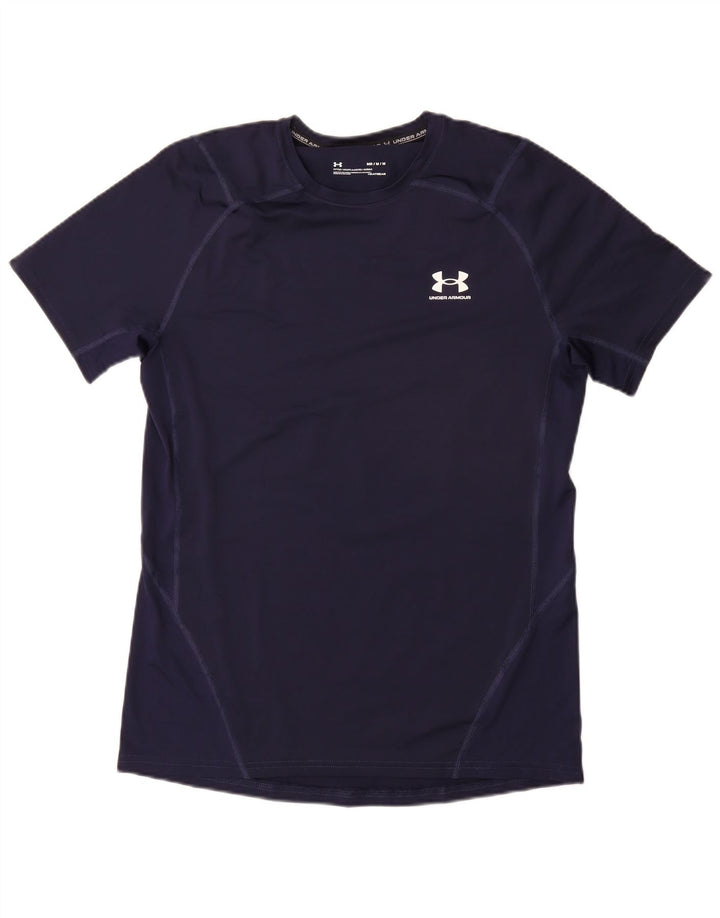 Ανδρικό μπλουζάκι UNDER Armor Heat Gear Top Medium Navy Blue Synthetic