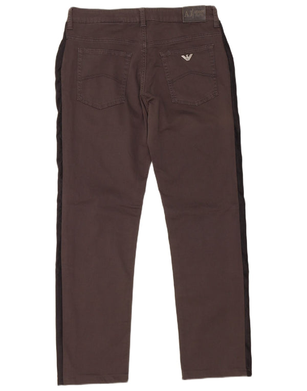 Armani Girls Straight Casual Παντελόνι 14-15 ετών W29 L28 Grey Colourblock