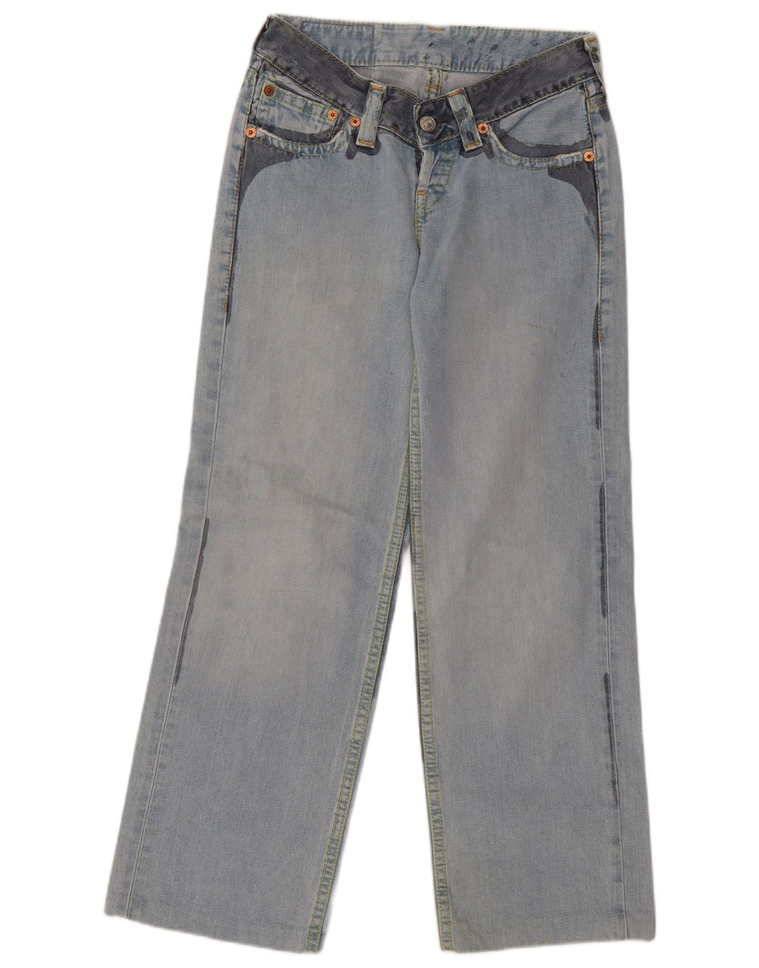 Levi's Womens 922 Straight Jeans W28 L30 Blue Cotton