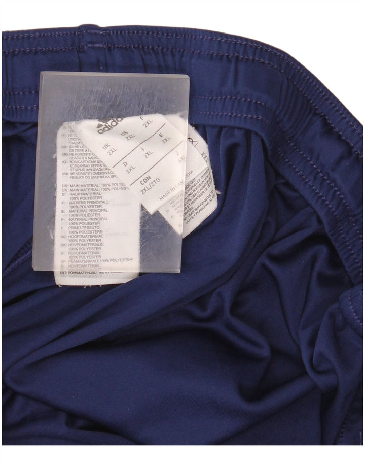 Ανδρικό αθλητικό σορτς Adidas Climalite 2XL Navy Blue Polyester