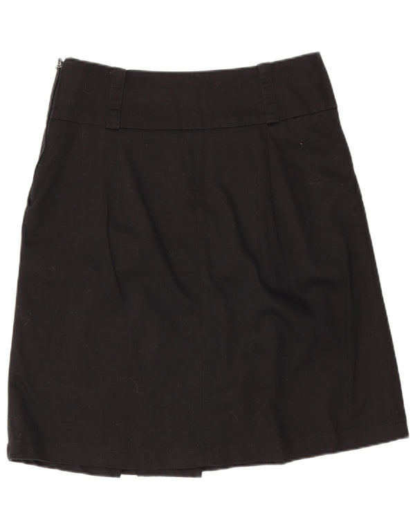 Calvin Klein Γυναικεία Midi Φούστα UK 8 Small W26 Μαύρη Βαμβακερή