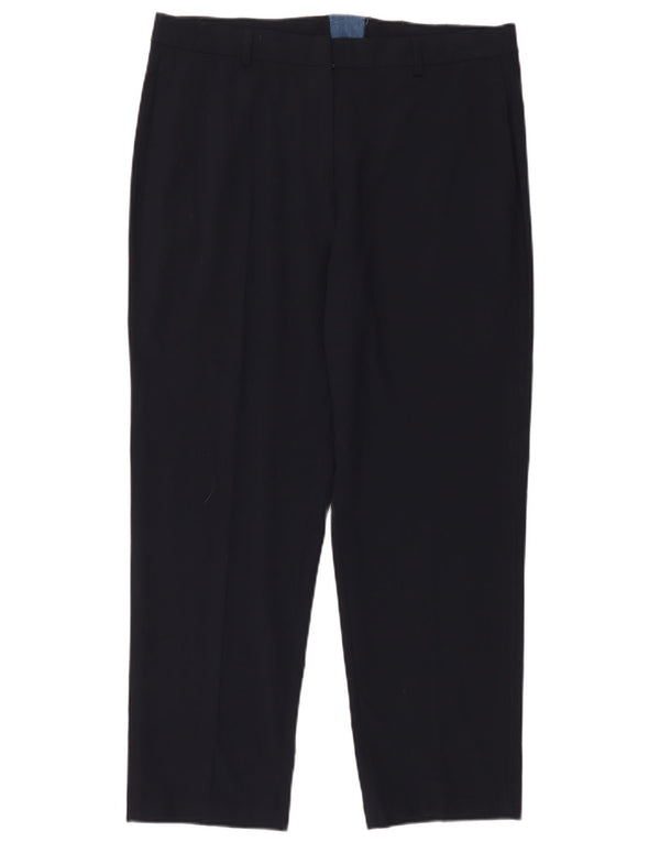 Marks & Spencer Γυναικεία κωνικό παντελόνι Chino UK 14 Large W36 L28 Navy Blue