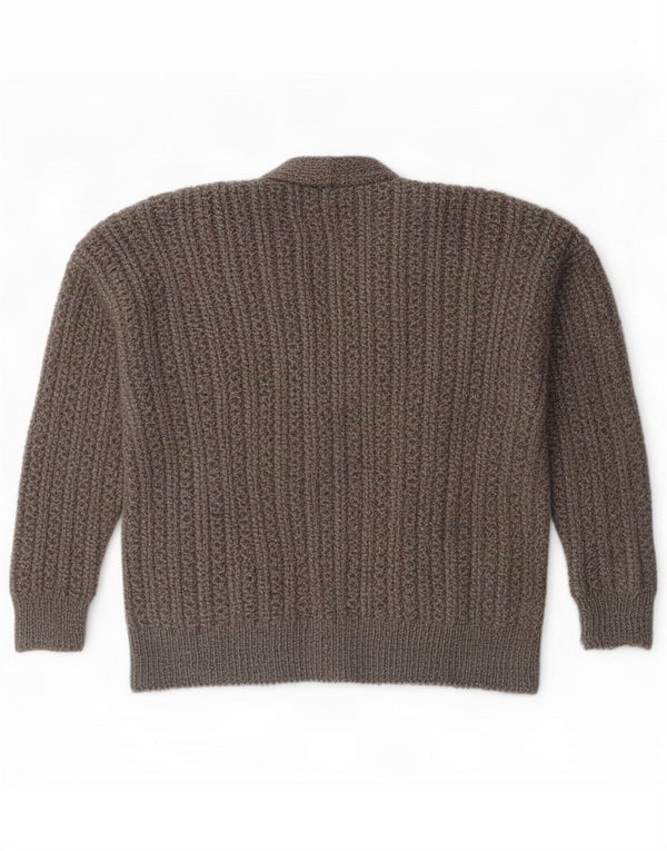 Vintage γυναικείο πουλόβερ με λαιμόκοψη Vintage UK 20 2XL Grey