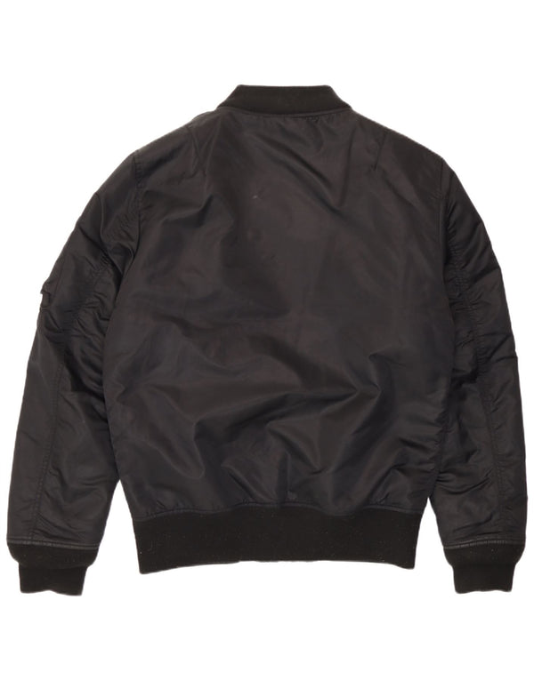Superdry Mens The Rookie Bomber Jacket UK 40 Large Black