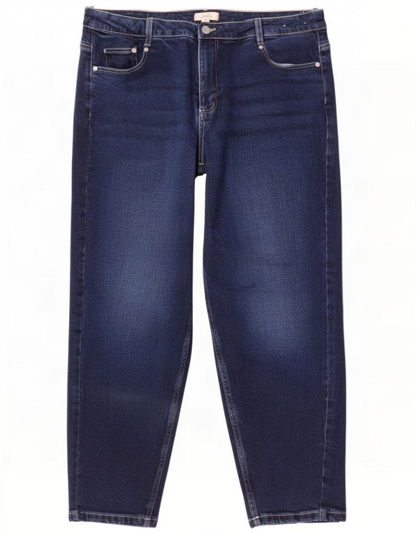 Joules Γυναικεία Tapered Jeans UK 16 Large W38 L25 Navy Blue Cotton