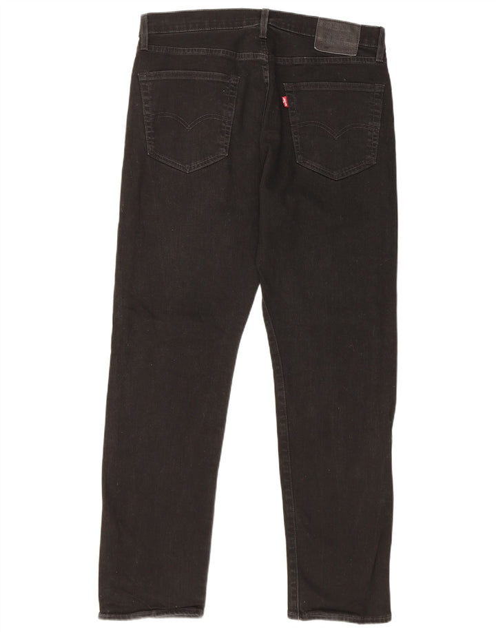 Levi's Mens 502 Tapered Jeans W34 L32 Μαύρο