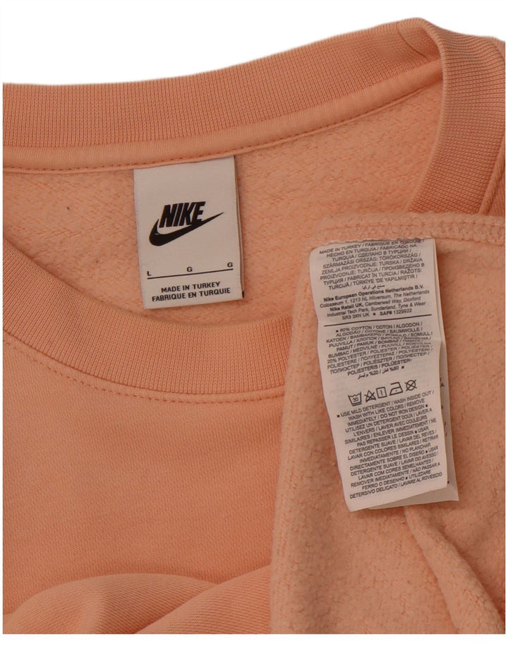 Ανδρικό φούτερ NIKE Jumper μεγάλο πορτοκαλί βαμβακερό