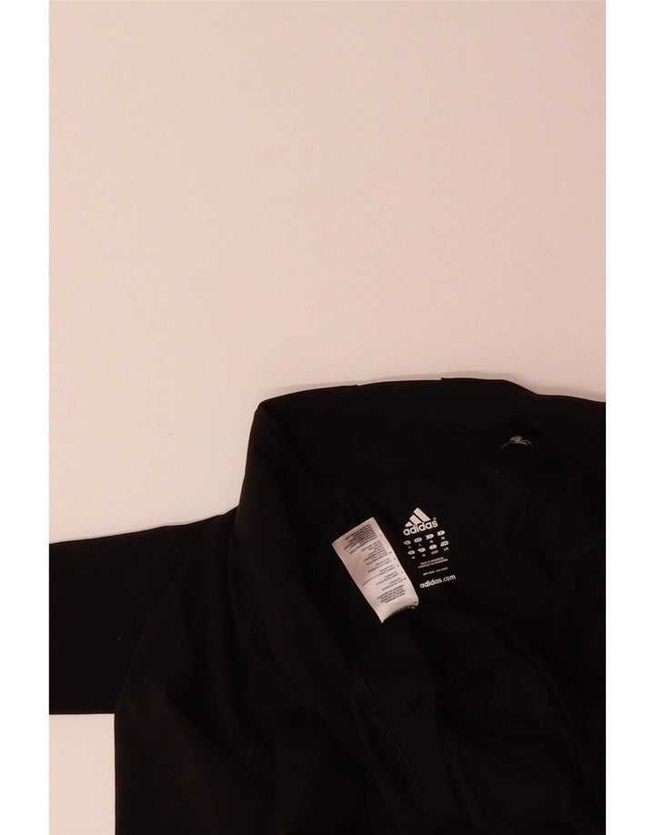 ADIDAS Womens Tracksuit Top Jacket UK 18 XL Black Polyester Vintage Adidas and Second-Hand Adidas from Messina Hembry 