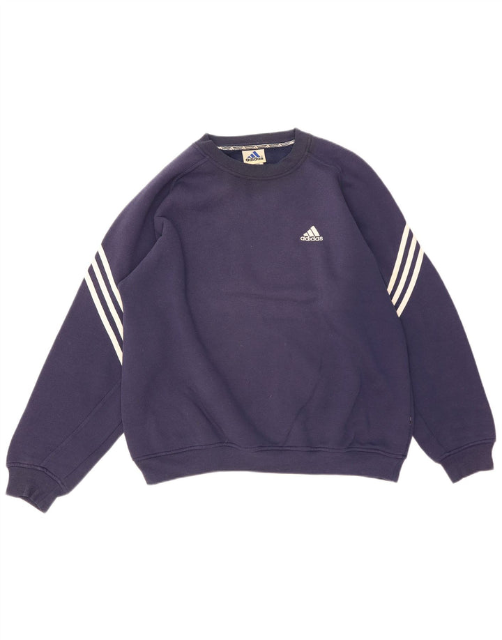 Ανδρικό φούτερ Adidas Jumper Large Navy Blue από βαμβάκι
