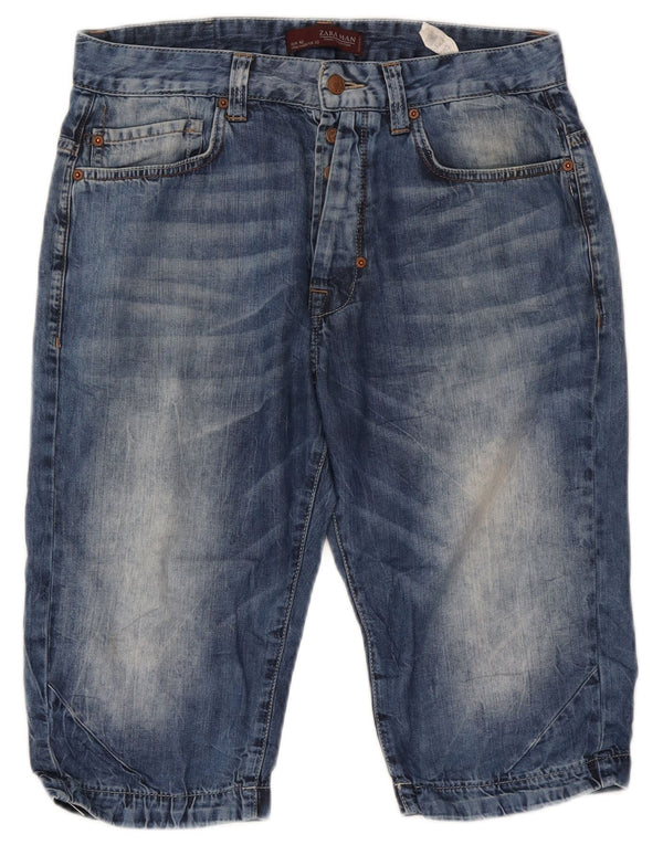 Zara Ανδρικό τζιν σορτς EU 42 Large W32 Μπλε Βαμβακερό