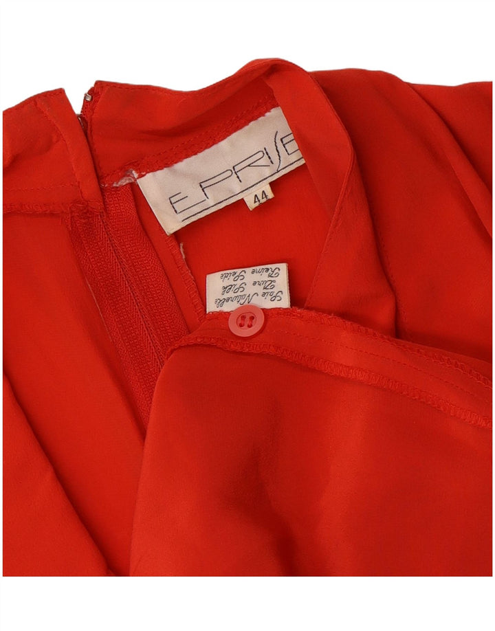 VINTAGE Γυναικείο Wrap Dress IT 44 Medium Orange Silk