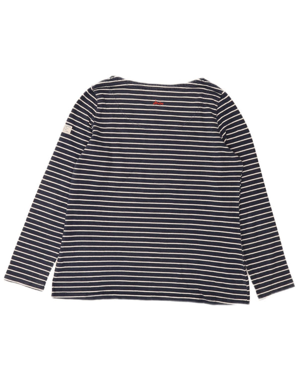 Γυναικείο μπλουζάκι Joules μακρυμάνικο UK 16 Large Navy Blue ριγέ βαμβακερό