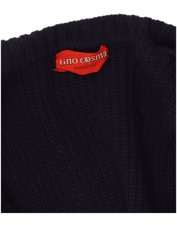 Ανδρικό πουλόβερ Tino Cosma Ζακέτα Large Navy Blue