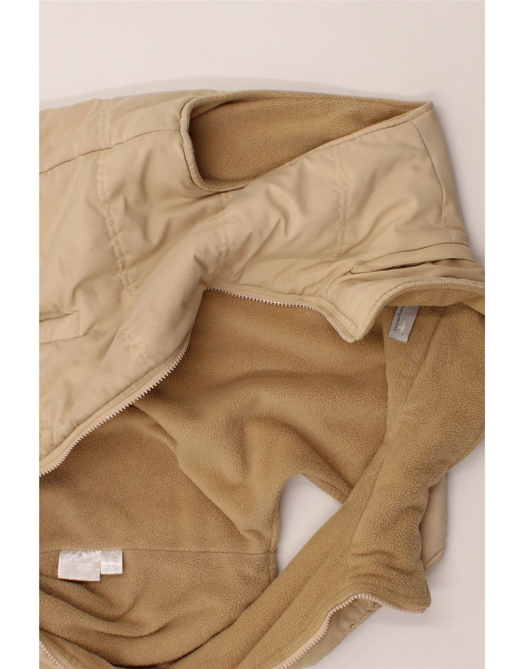 KANGAROOS Womens Padded Gilet UK 16 Large  Beige Polyester Classic Vintage Kangaroos and Second-Hand Kangaroos from Messina Hembry 
