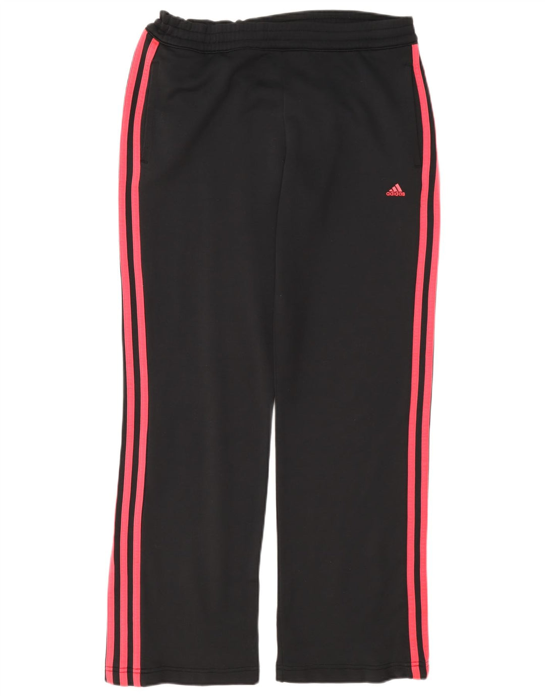 Γυναικεία αθλητική φόρμα Adidas Παντελόνι UK 12 μεσαίο μαύρο πολυεστέρα