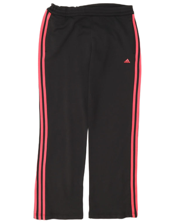 Γυναικεία αθλητική φόρμα Adidas Παντελόνι UK 12 μεσαίο μαύρο πολυεστέρα