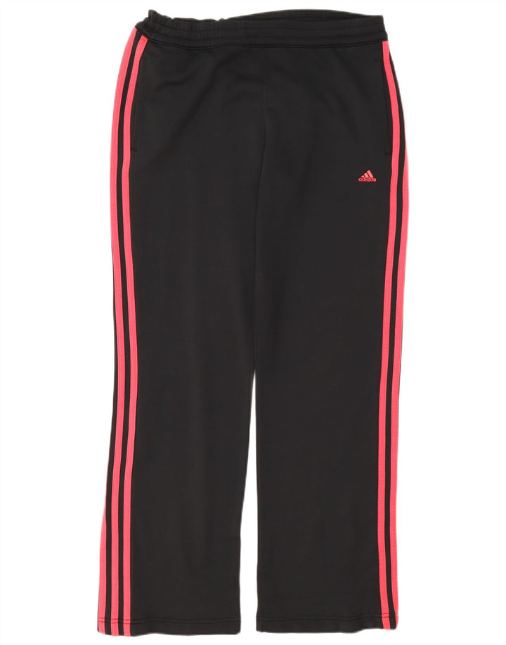 Γυναικεία αθλητική φόρμα Adidas Παντελόνι UK 12 μεσαίο μαύρο πολυεστέρα