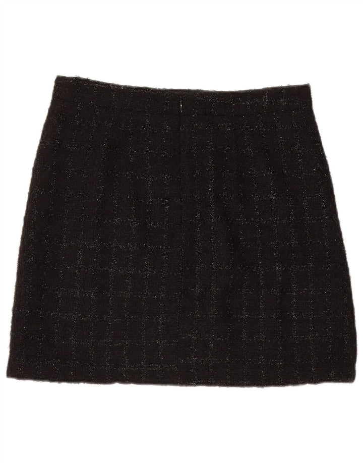 Warehouse Γυναικεία Μίνι Φούστα UK 10 Small W28 Black Check Polyester