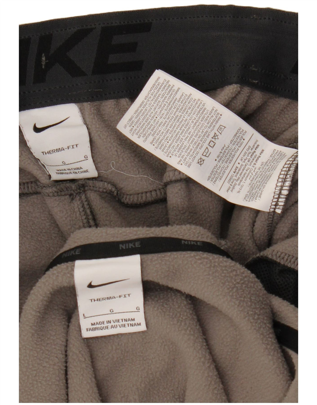 Ανδρική φόρμα Nike Therma-Fit με κουκούλα, μεγάλη γκρι πολυεστέρα