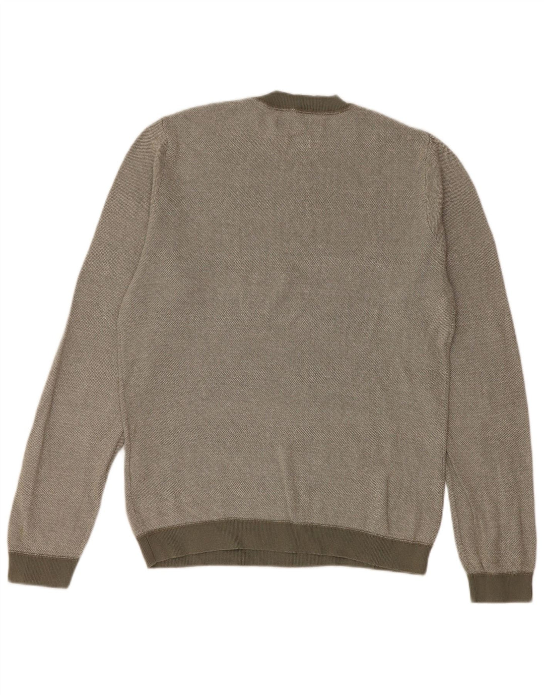 Jack & Jones Ανδρικό πουλόβερ με λαιμόκοψη από βαμβακερό χακί