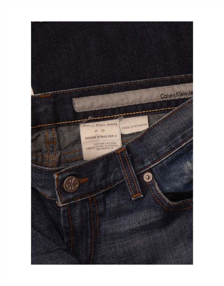 CALVIN KLEIN Γυναικείο Bootcut Jeans W32 L33 Navy Blue Cotton