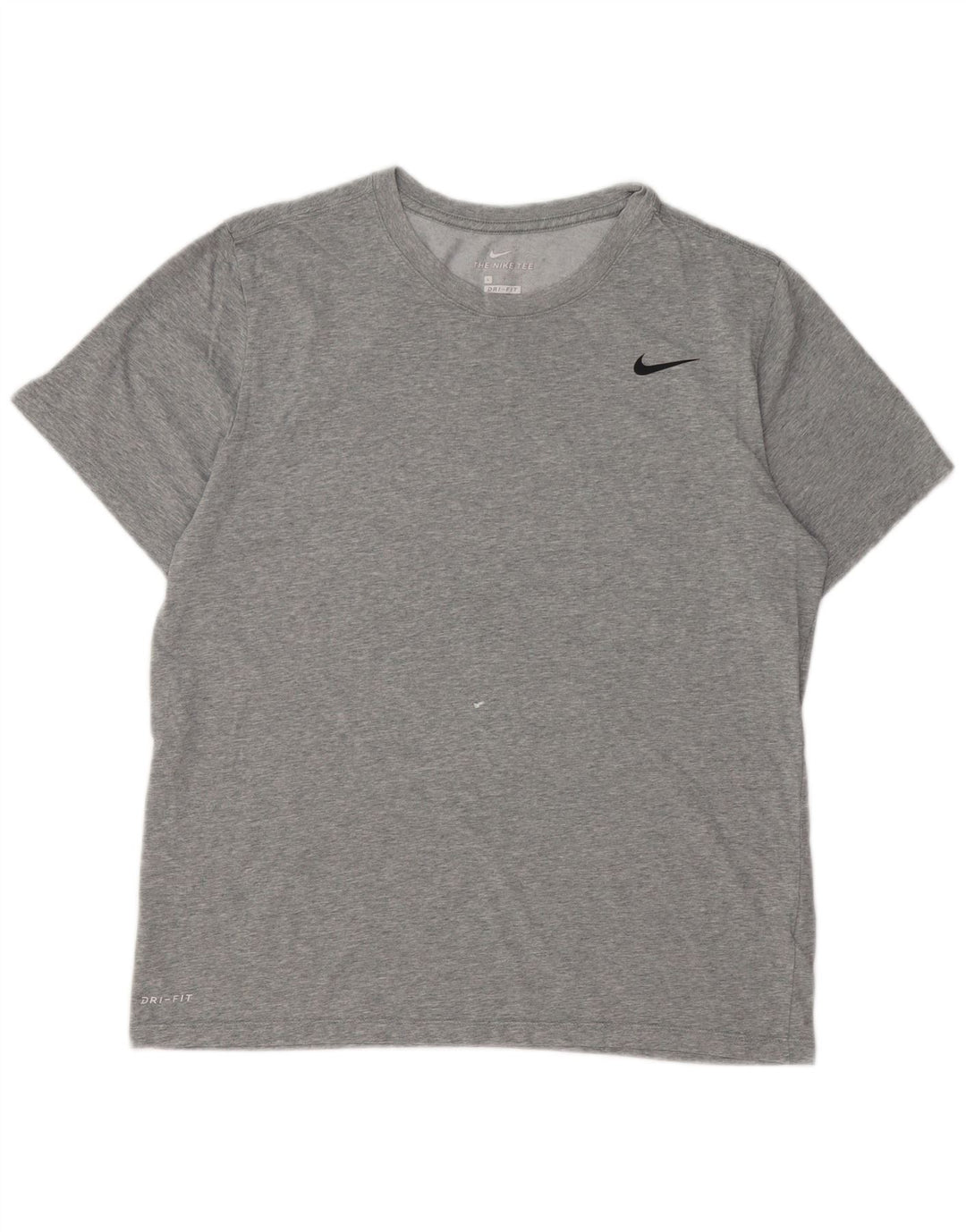 Ανδρικό μπλουζάκι Nike Dri Fit Μπλουζάκι με μεγάλο γκρι βαμβάκι