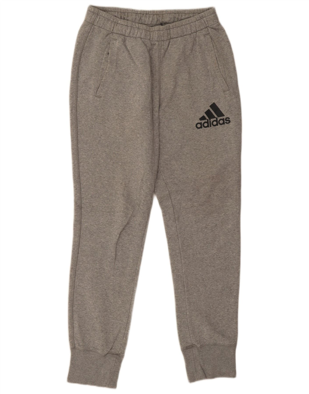 Ανδρική φόρμα Adidas Παντελόνι Joggers Βαμβακερό μεσαίο γκρι