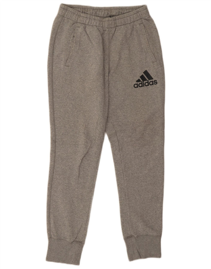 Ανδρική φόρμα Adidas Παντελόνι Joggers Βαμβακερό μεσαίο γκρι
