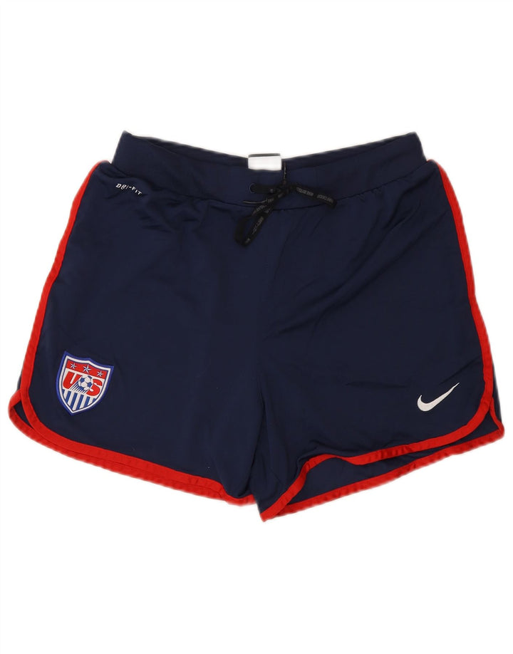 Γυναικείο αθλητικό σορτς Nike Dri Fit UK 8 Small Navy Blue Polyester