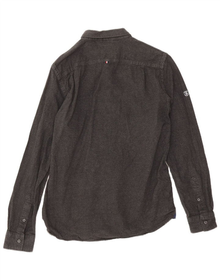 Ανδρικό φανελένιο πουκάμισο Superdry 2XL γκρι βαμβακερό