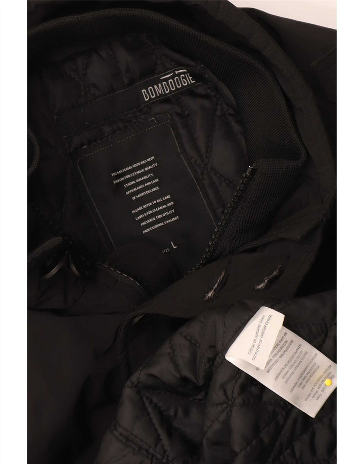 Γυναικείο Military Padded Coat Bomboogie UK 14 Large Black Polyester