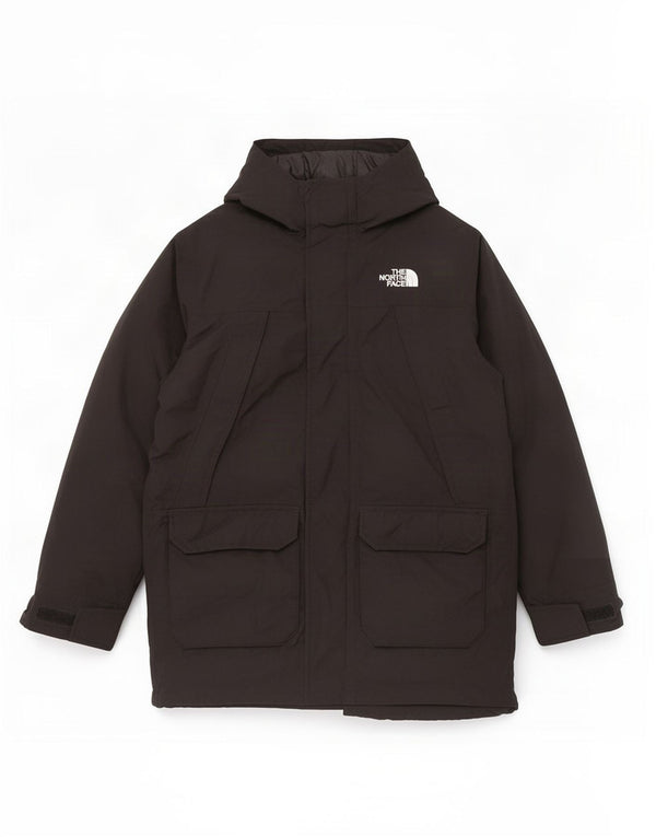 The North Face Boys Hooded Podded Coat 10-11 Years Medium Black Nylon