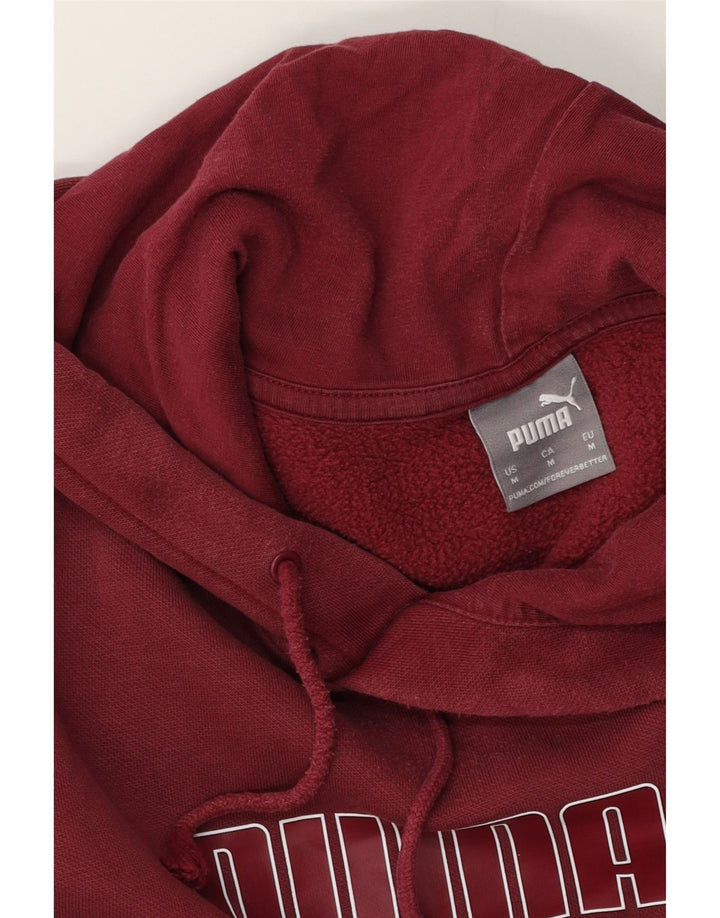 Ανδρικό γραφικό κουκούλα Puma, μεσαίο μπορντό