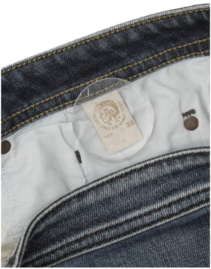 Ανδρικά Diesel Distressed Straight Jeans W33 L27 Μπλε
