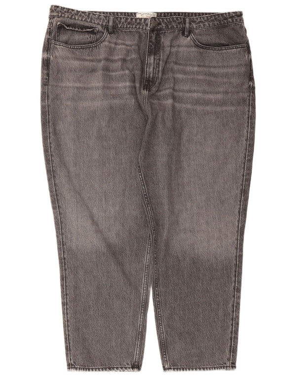 Fat Face Γυναικείο Mom Jean Cropped Jeans UK 22 3XL W44 L27 Γκρι βαμβακερό