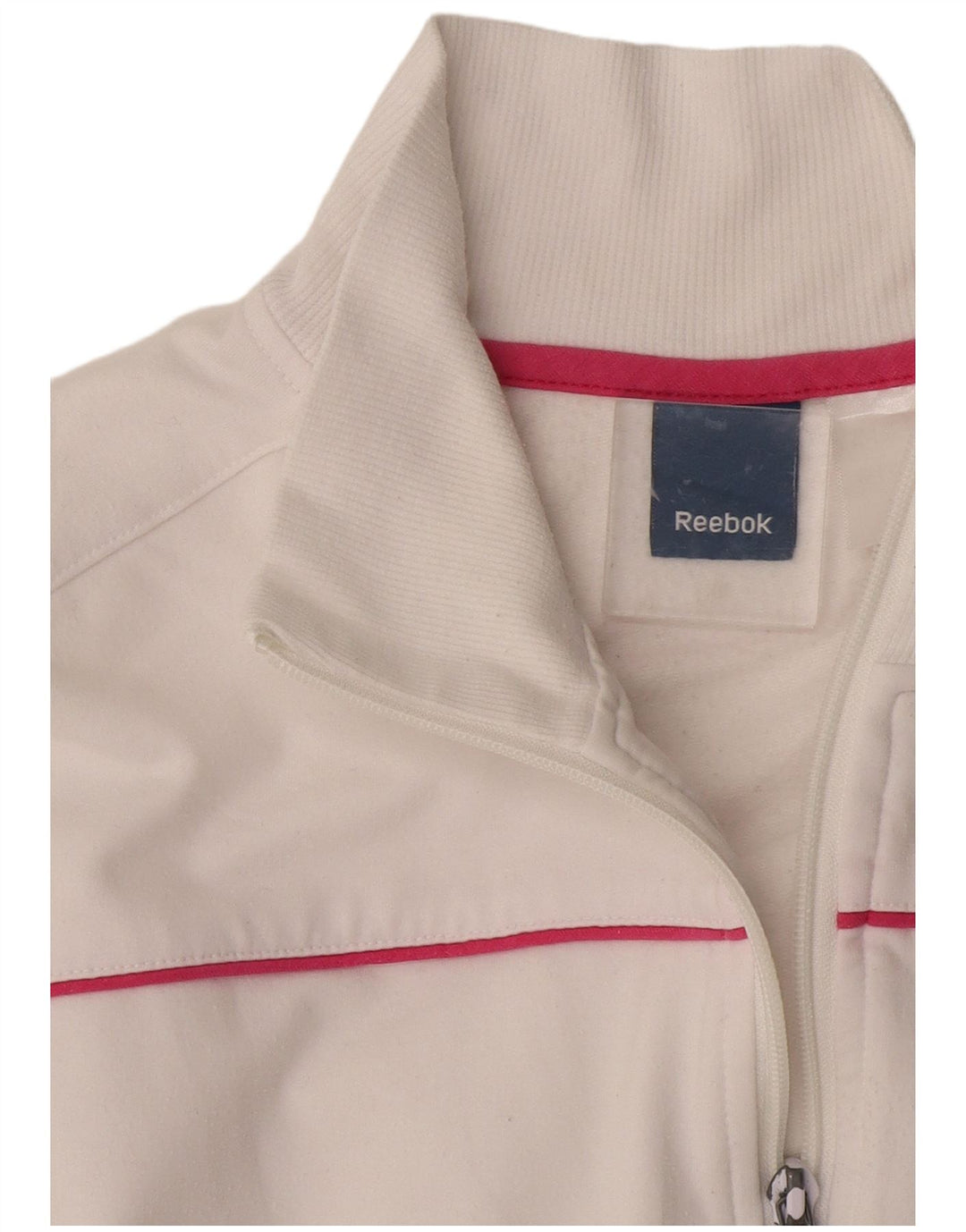 Γυναικεία αθλητική φόρμα Reebok Top Jacket UK 14 Medium White
