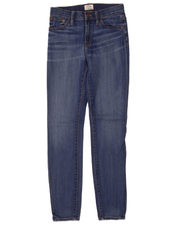 J. Crew Womens Lookout High Rise Skinny Jeans W25 L29 Blue Viscose